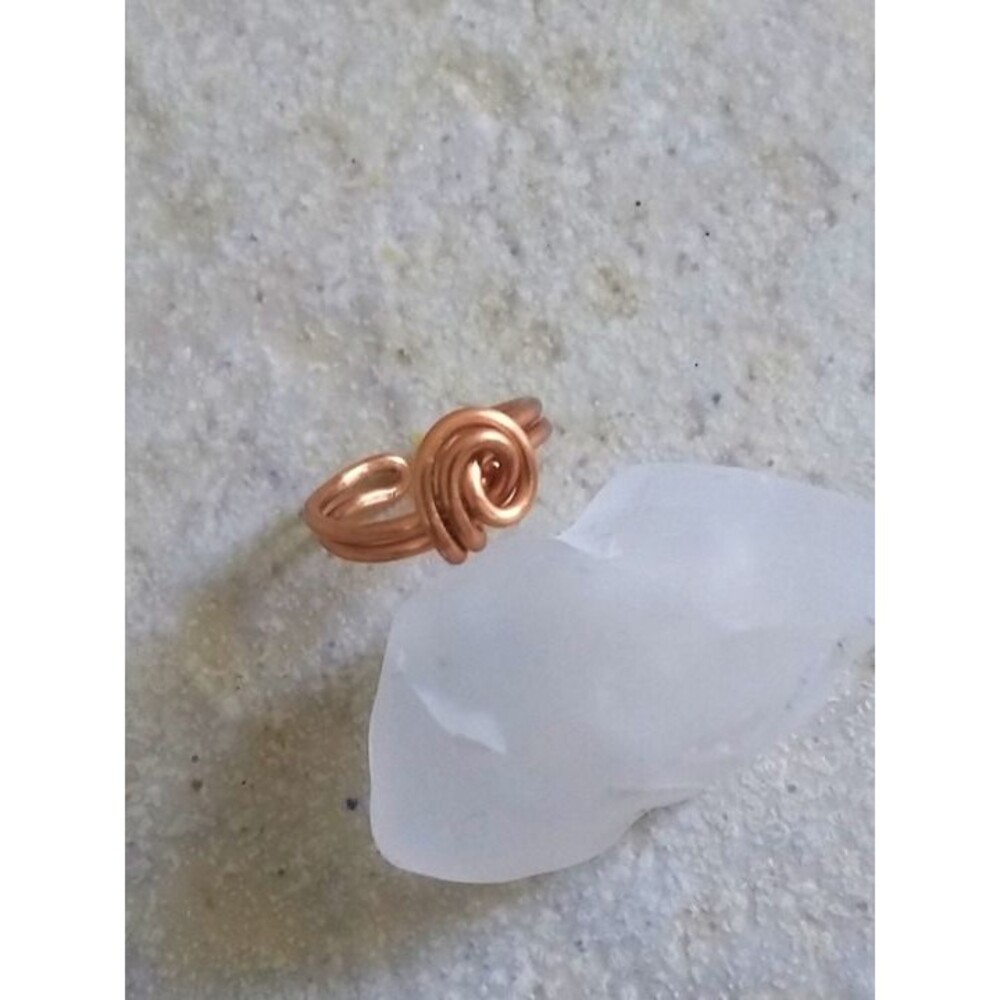 Handmade! Copper Knot Toe Ring - Adjustable - Custom Sizing Available